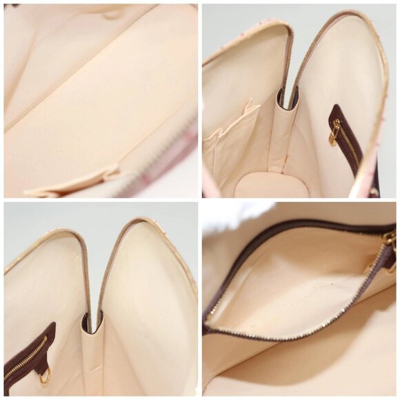 LOUIS VUITTON Monogram Mini Alma Haut Hand Bag Red M92204 LV Auth BA2457V - Picture 16 of 16